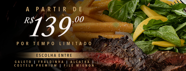 Rodizio de 01 corte a partir de 139,00 - por tempo limitado 